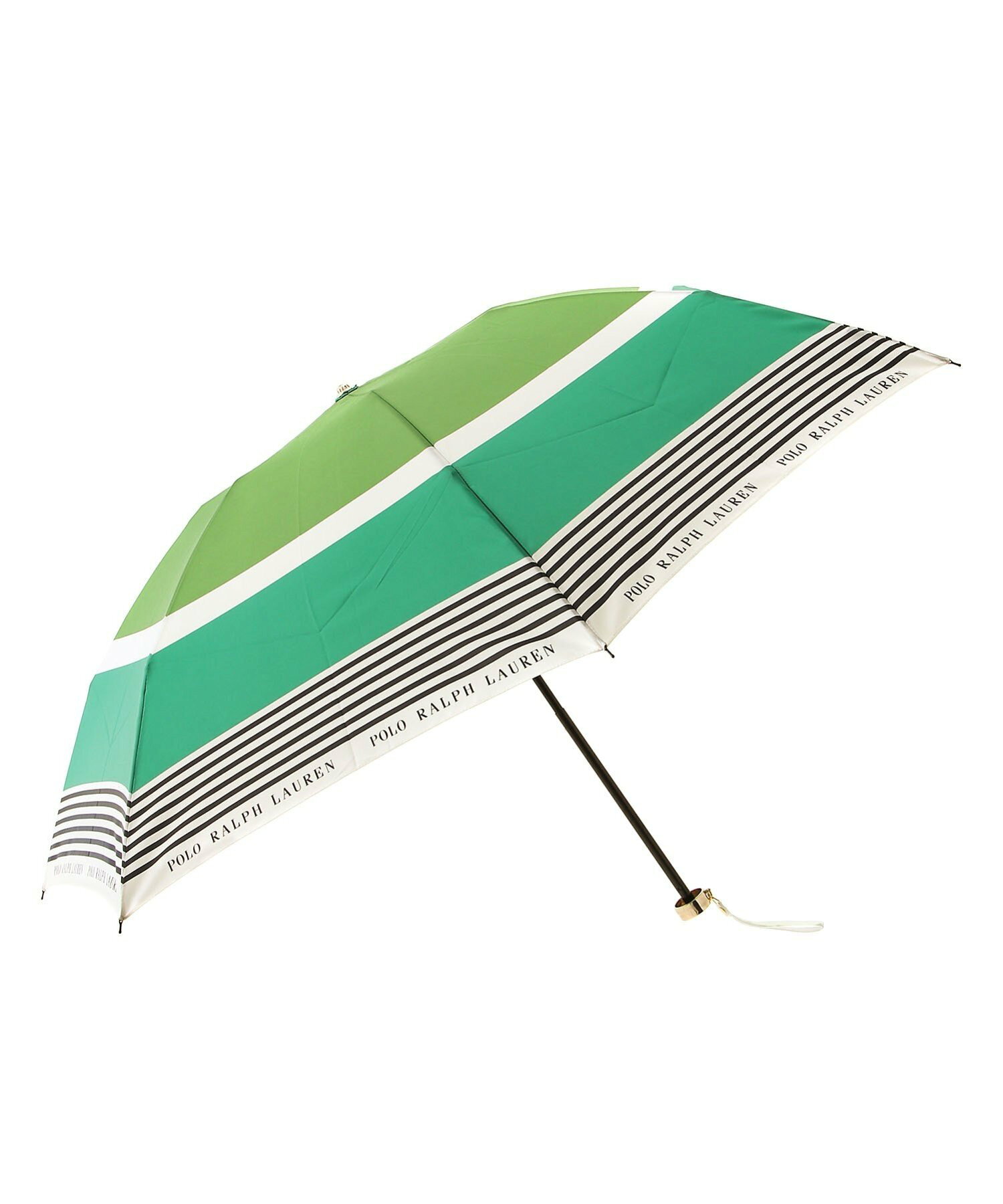 POLO RALPH LAUREN (ポロ ラルフローレン) 雨傘 折りたたみ傘 レディース カラーボーダー 日本製